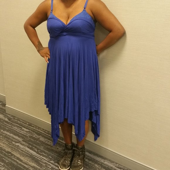 Royal Blue Multi Style Midi Dress - Picture 1 of 9